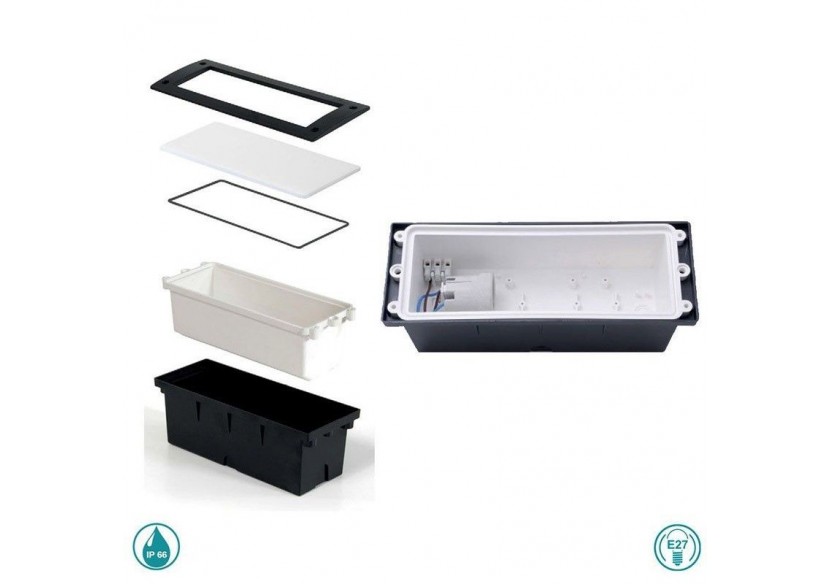 Balise LED encastrable Fumagalli LETI 300 E27 6W - 5C1.000.000.WYE27 - Barcelona LED