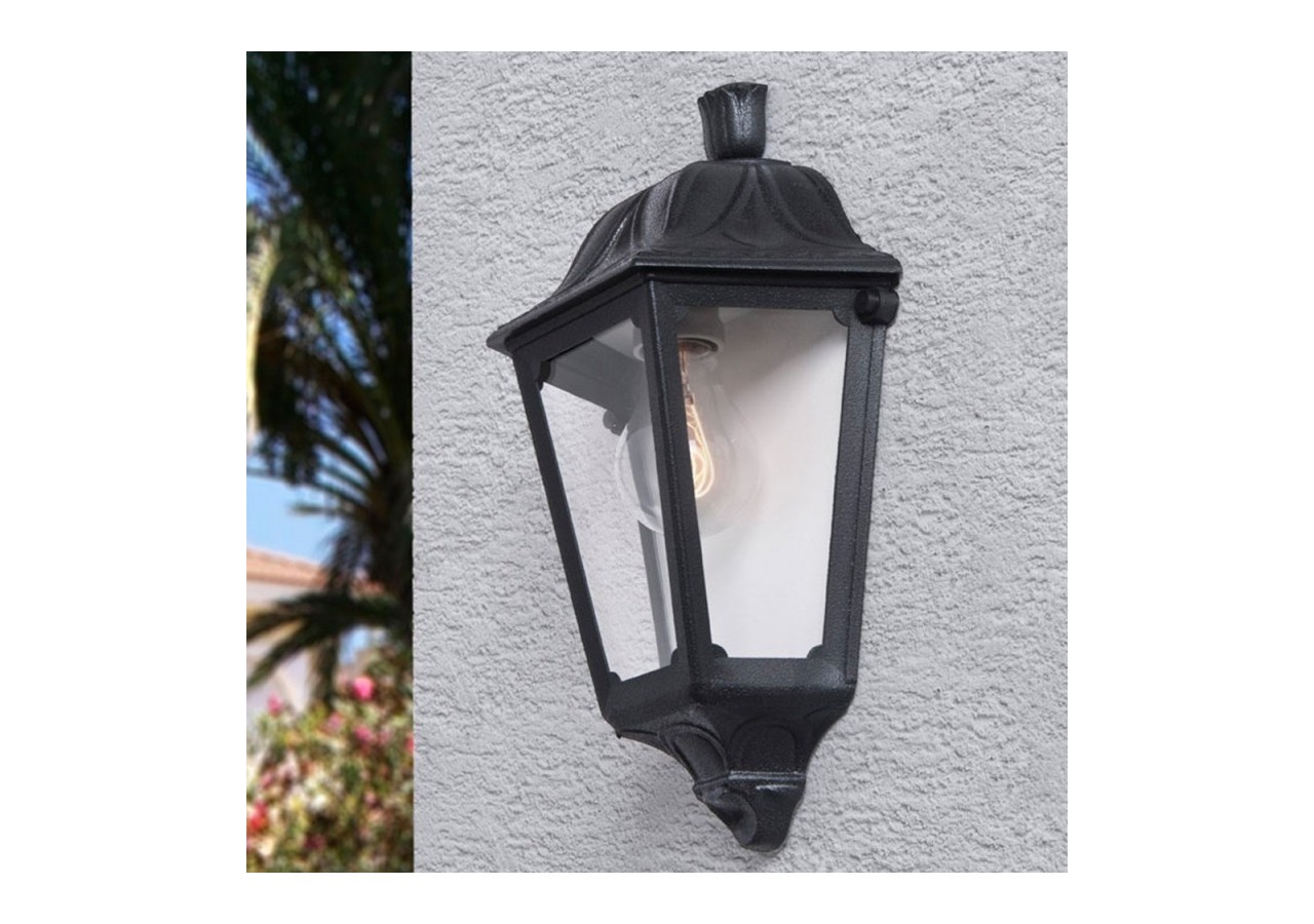 Demi-lanterne murale Fumagalli iesse E27 IP55 - M22.000.000.AXE27 - Barcelona LED