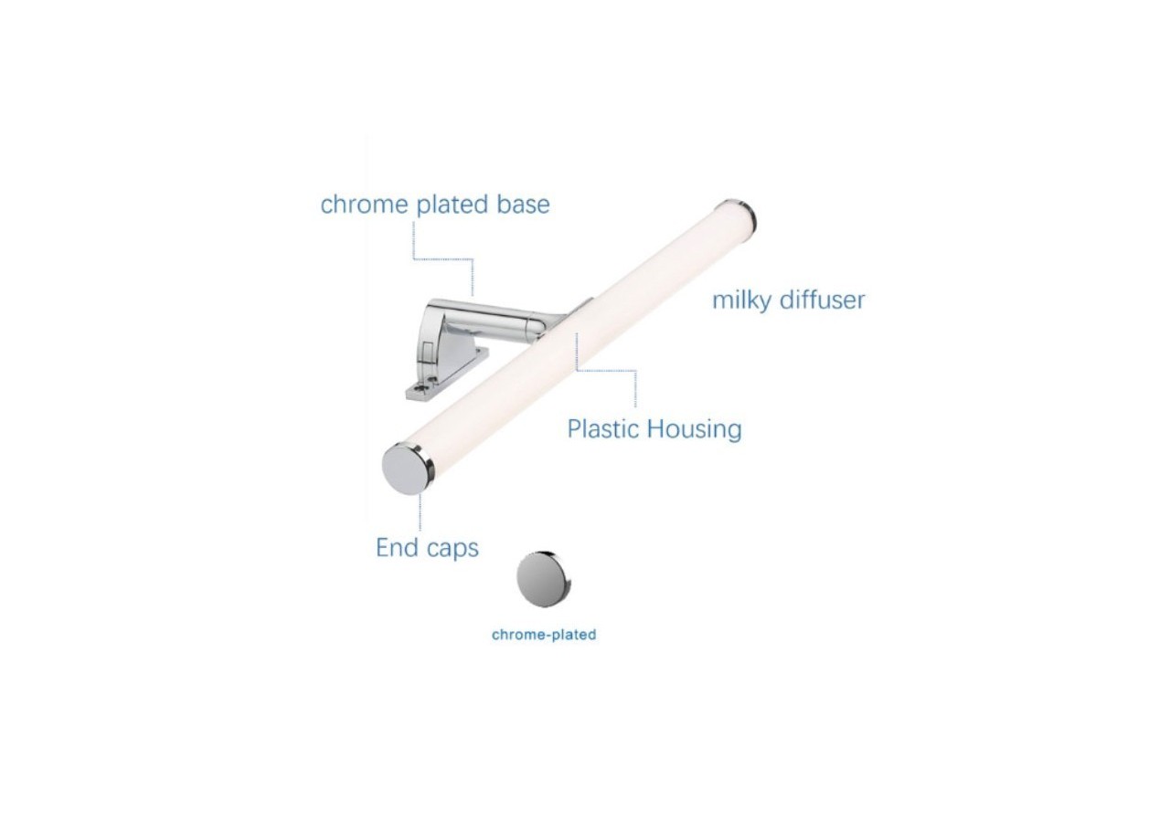 Applique LED miroir salle de bain 6W - LE210-BN - Barcelona LED