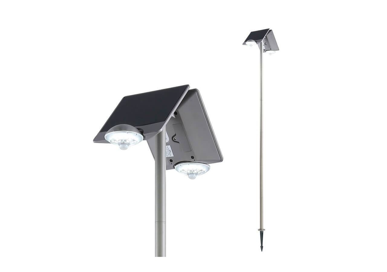 Lampadaire double solaire avec détecteur IP44 - SL20 - Barcelona LED