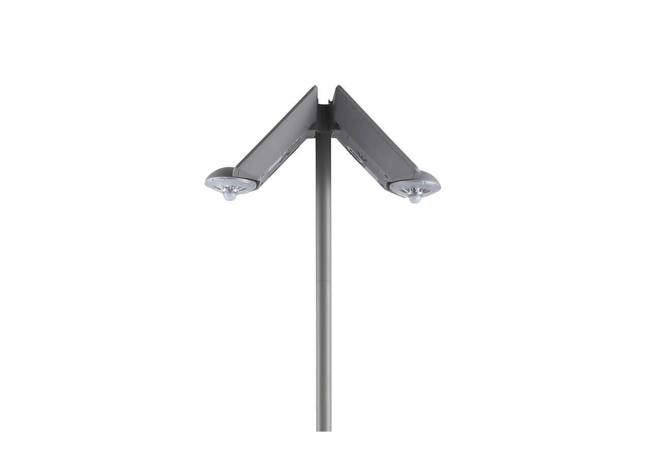 Lampadaire double solaire avec détecteur IP44 - SL20 - Barcelona LED