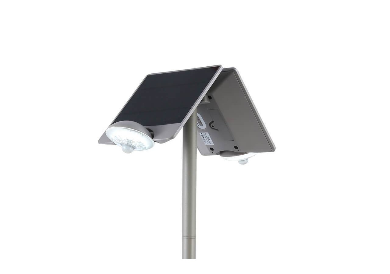 Lampadaire double solaire avec détecteur IP44 - SL20 - Barcelona LED