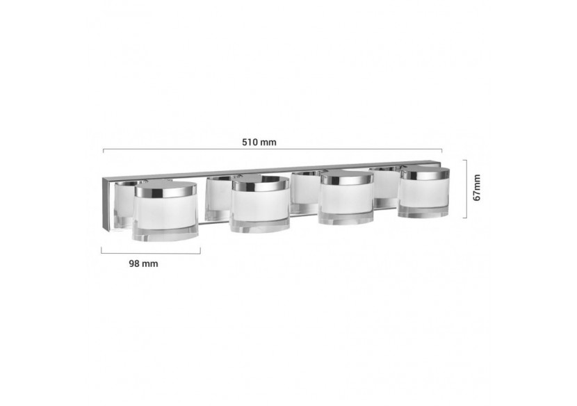 Applique LED salle de bain "SYON" 20W - LE112-4-BC - Barcelona LED Applique LED salle de bain "SYON" 20W - LE112-4-BC - Barcelona LED