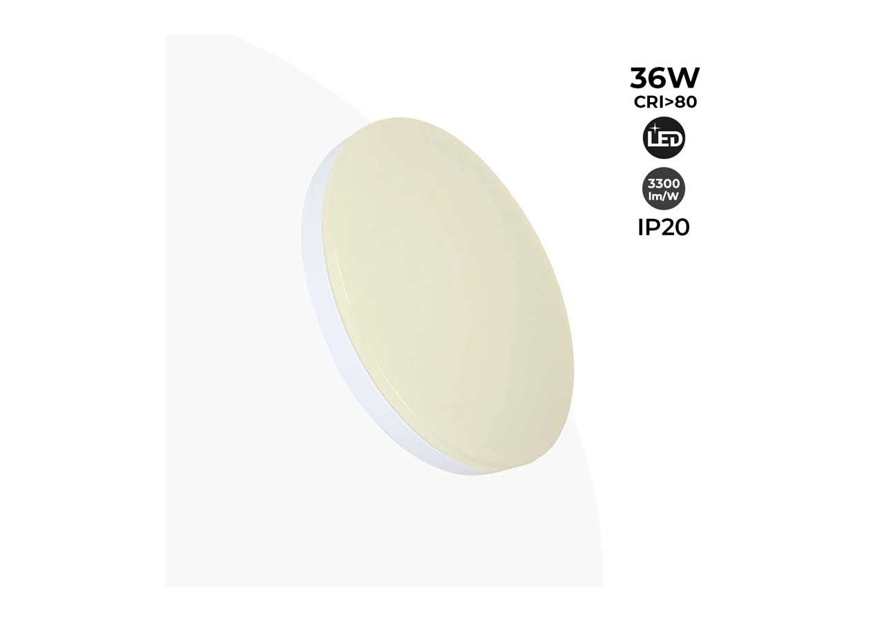 Plafonnier LED 36W rond - B1286BC - Barcelona LED