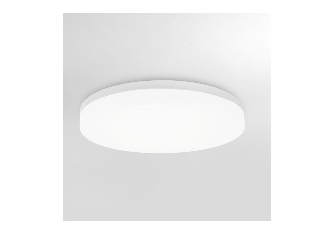 Plafonnier LED rond étanche blanc 24W CCT-2400lm-IP65 - B1720-R-CCT - Barcelona LED