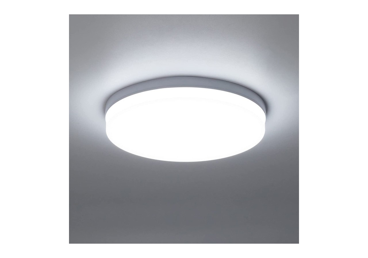 Plafonnier LED rond étanche blanc 24W CCT-2400lm-IP65 - B1720-R-CCT - Barcelona LED