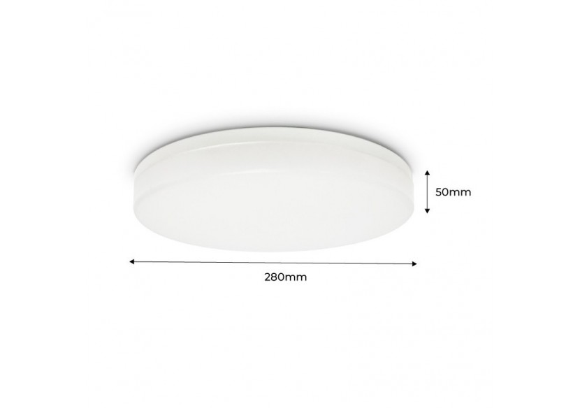 Plafonnier LED rond étanche blanc 24W CCT-2400lm-IP65 - B1720-R-CCT - Barcelona LED Plafonnier LED rond étanche blanc 24W CCT-2400lm-IP65 - B1720-R-CCT - Barcelona LED