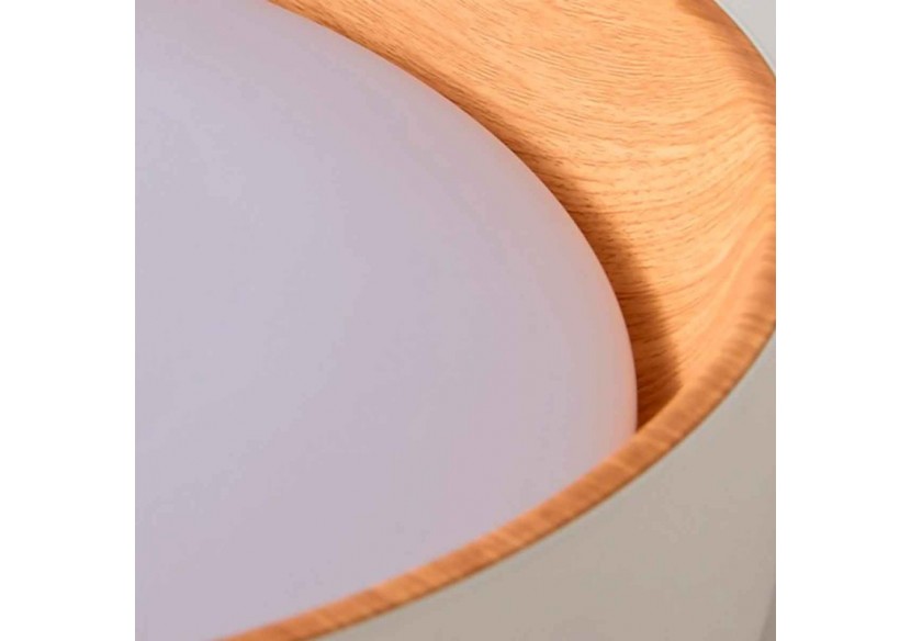 Plafonnier LED imitation bois-CCT-diamètre 450mm-28W - LN1612-CCT - Barcelona LED Plafonnier LED imitation bois-CCT-diamètre 450mm-28W - LN1612-CCT - Barcelona LED