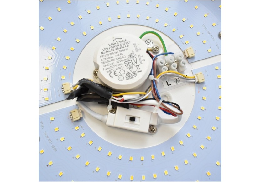 Plafonnier LED imitation bois-CCT-diamètre 450mm-28W - LN1612-CCT - Barcelona LED Plafonnier LED imitation bois-CCT-diamètre 450mm-28W - LN1612-CCT - Barcelona LED