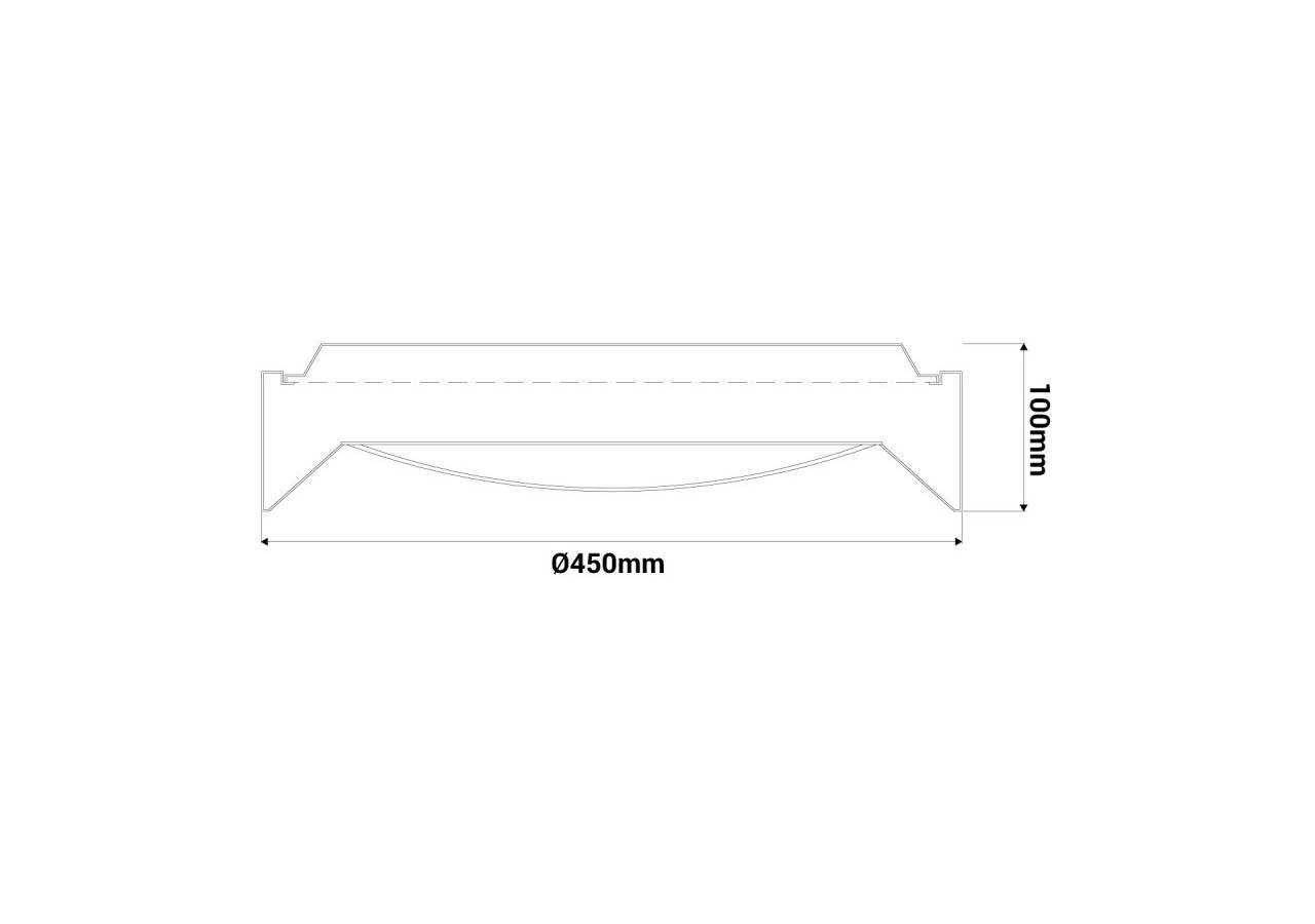 Plafonnier LED imitation bois-CCT-diamètre 450mm-28W - LN1612-CCT - Barcelona LED