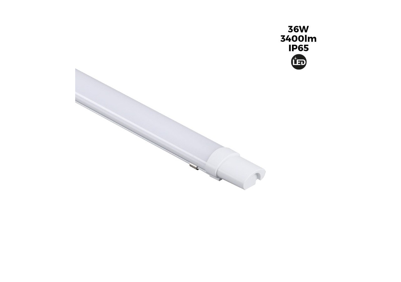 Réglette LED étanche 36W IP65 120cm 3400lm - B8410-120BF - Barcelona LED