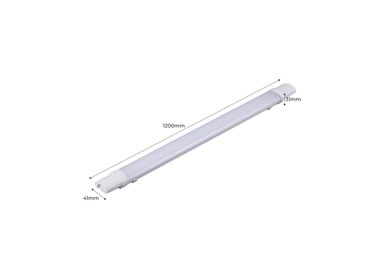 Réglette LED étanche 36W IP65 120cm 3400lm - B8410-120BF - Barcelona LED