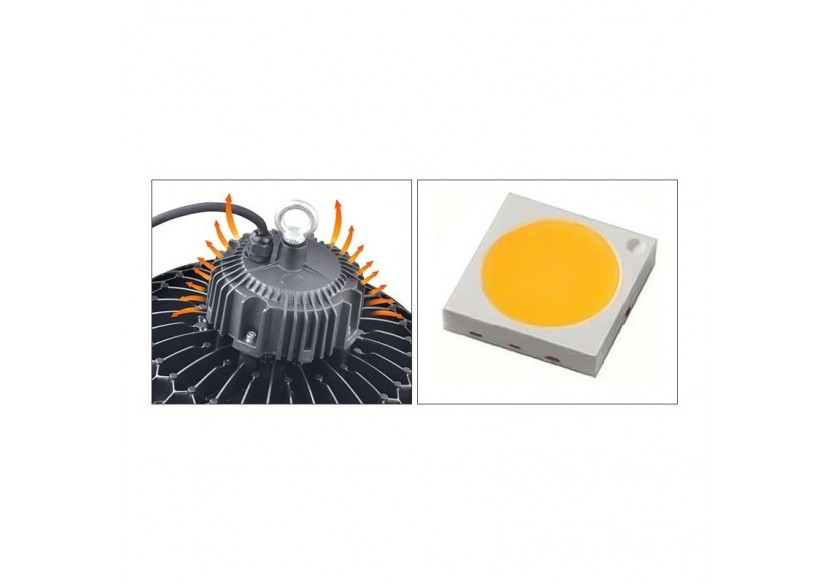 Cloche LED 100W UFO CHIP PHILIPS LUXEON - B8136-100-5K - Barcelona LED Cloche LED 100W UFO CHIP PHILIPS LUXEON - B8136-100-5K - Barcelona LED
