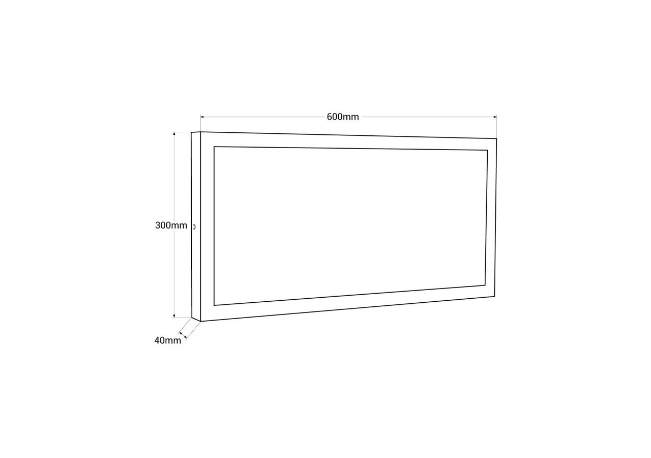 Panneau LED 60x30 24W saillie 2150lm - B4228-BC - Barcelona LED