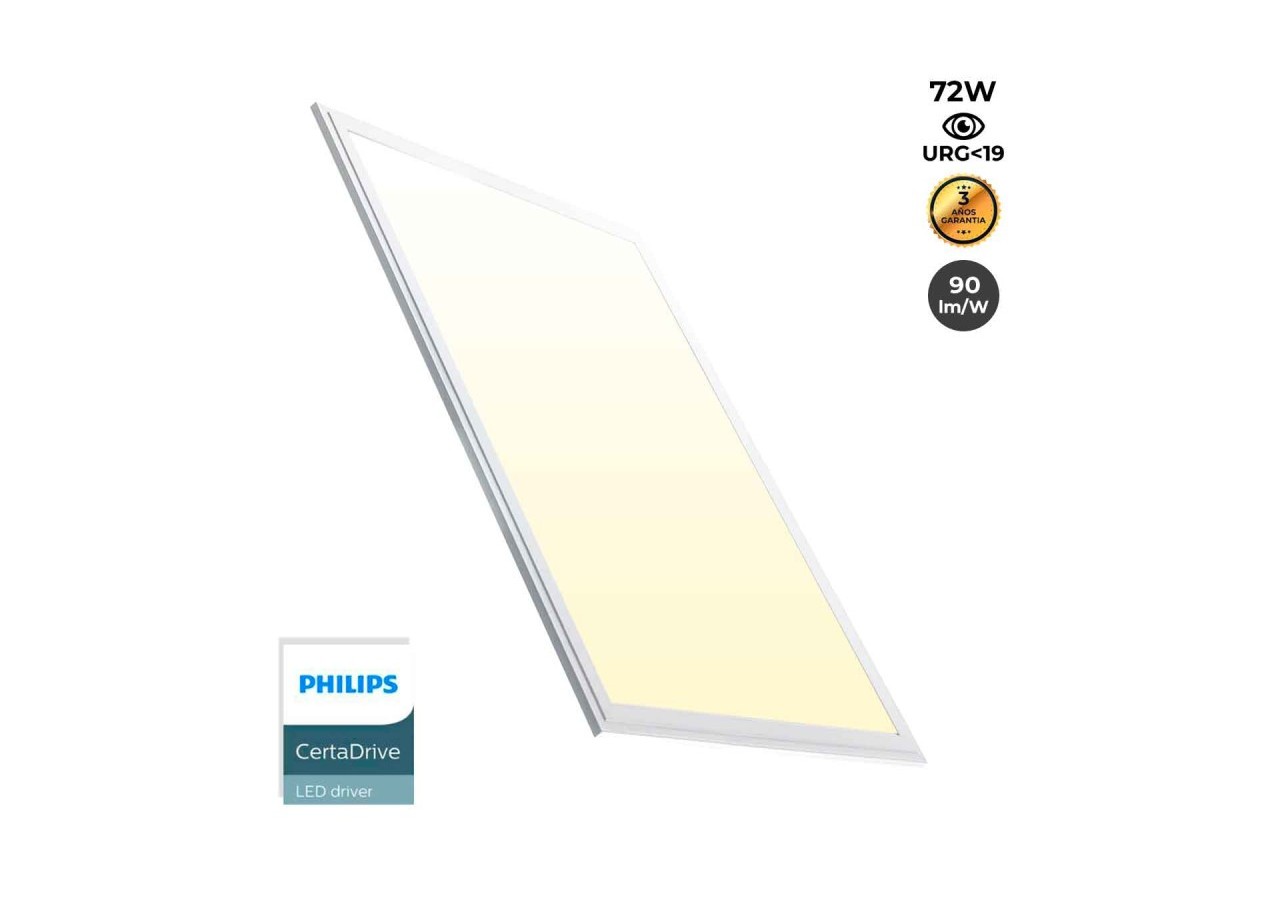 Panneau LED 120x60 extra-plat-Driver PHILIPS-72W-UGR19 - B5234-BC - Barcelona LED
