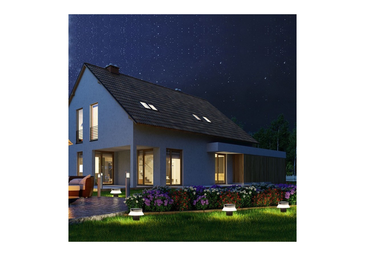 Potelet LED solaire sur piquet 18cm et capteur PIR-3 modes de fonctionnement-CCT - FE1.572.000.A0S1KOP2 - Barcelona LED