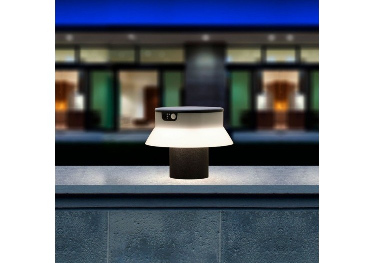 Potelet LED solaire "FELICE 200" 18cm avec capteur PIR-3 modes de fonctionnement-CCT - FE1.573.000.A0S1KOP2 - Barcelona LED 2