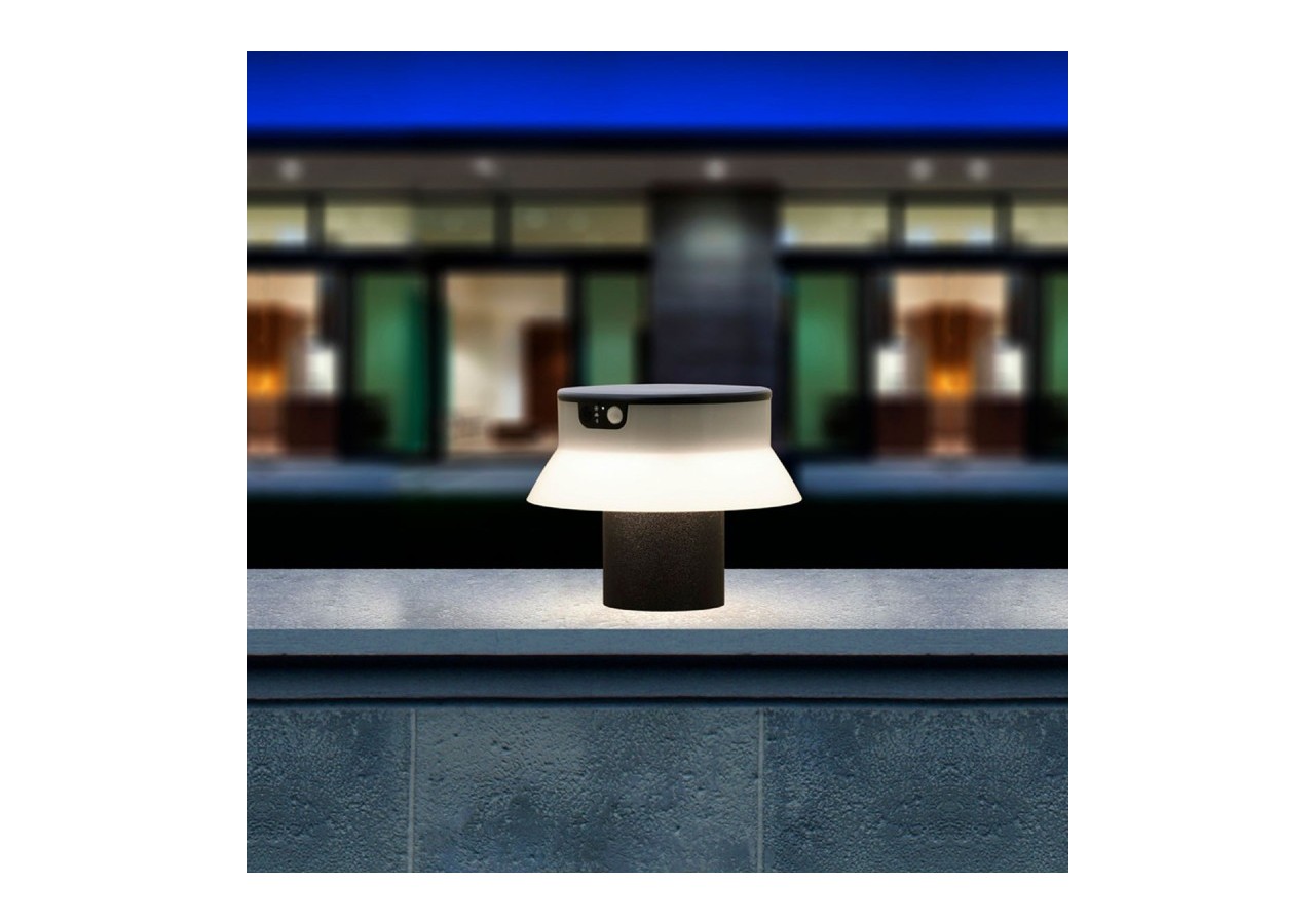 Potelet LED solaire "FELICE 200" 18cm avec capteur PIR-3 modes de fonctionnement-CCT - FE1.573.000.A0S1KOP2 - Barcelona LED