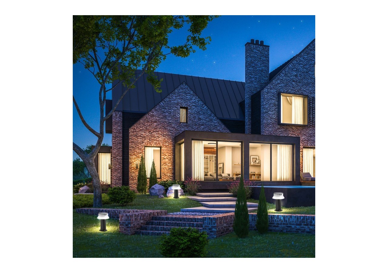 Potelet LED solaire "FELICE 400" 33cm avec capteur PIR-3 modes de fonctionnement-CCT - FE1.574.000.A0S1KOP2 - Barcelona LED