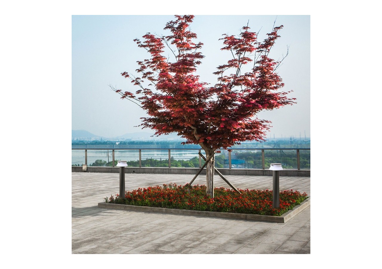 Borne LED solaire "FELICE 800" 73cm avec capteur PIR-3 modes de fonctionnement-CCT - FE1.575.000.A0S1KOP2 - Barcelona LED