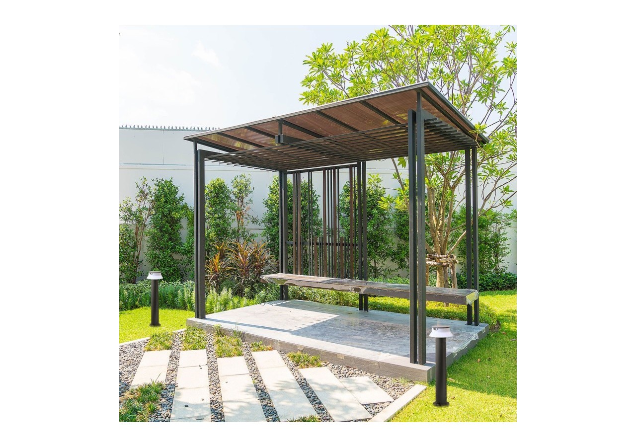 Borne LED solaire "FELICE 800" 73cm avec capteur PIR-3 modes de fonctionnement-CCT - FE1.575.000.A0S1KOP2 - Barcelona LED