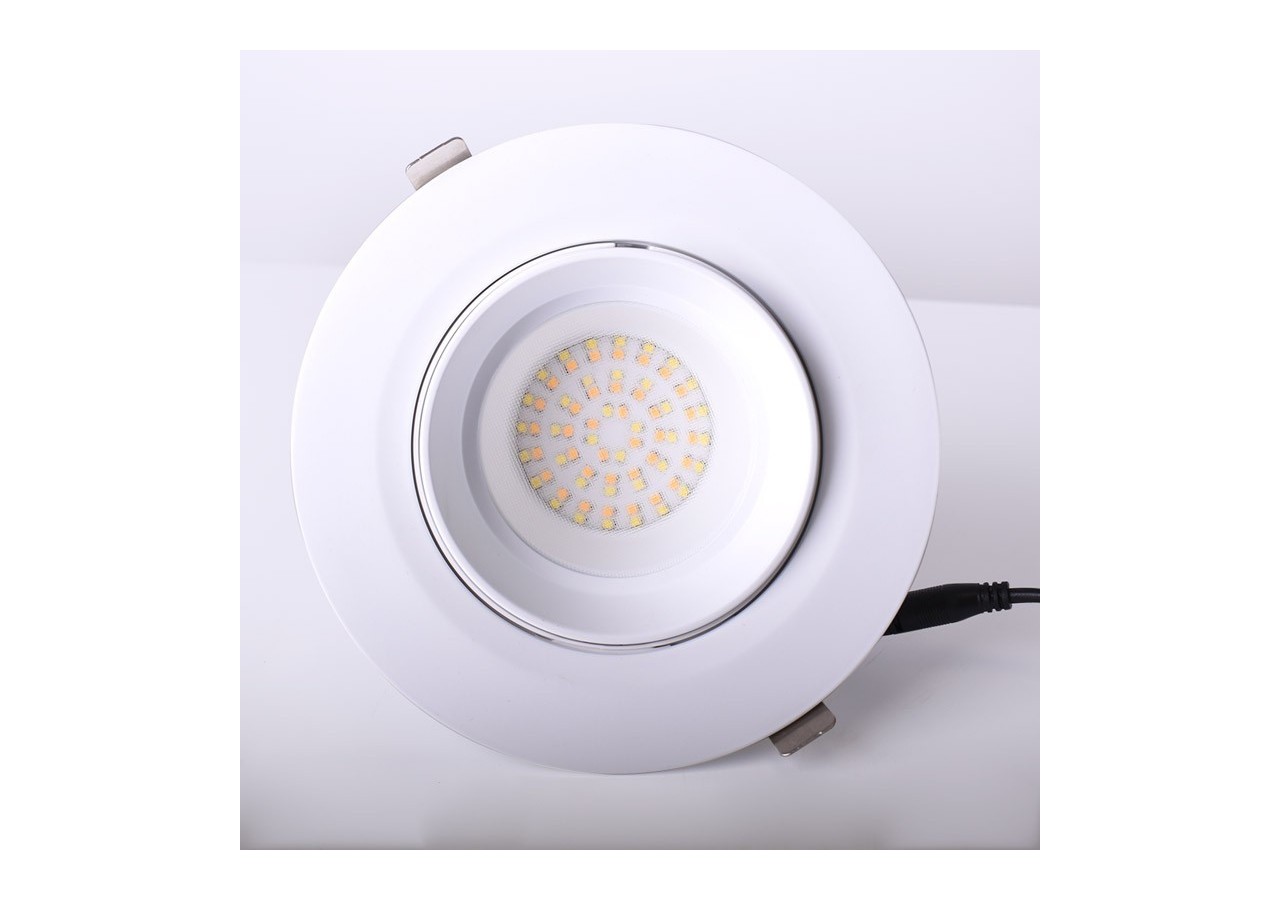 Downlight LED circulaire orientable 38W CCT driver LIFUD - B1262-38CCT - Barcelona LED
