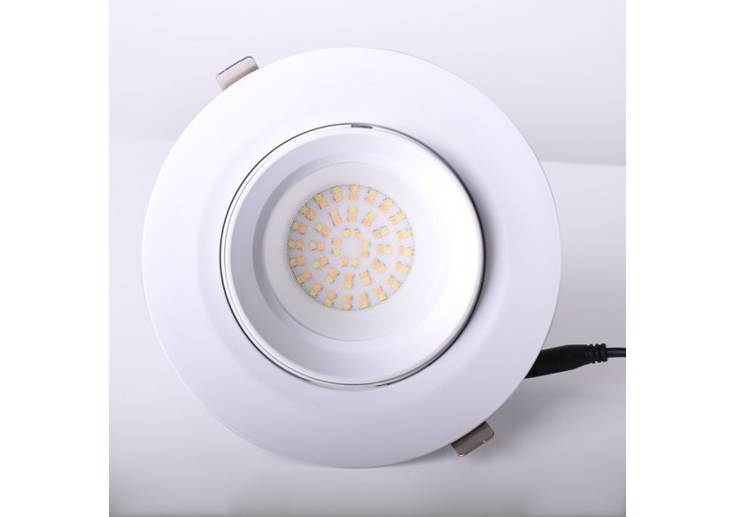 Downlight LED circulaire orientable 38W CCT driver LIFUD - B1262-38CCT - Barcelona LED