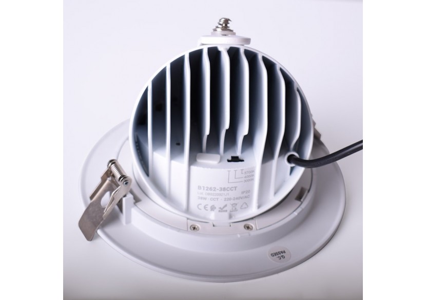 Downlight LED circulaire orientable 38W CCT driver LIFUD - B1262-38CCT - Barcelona LED