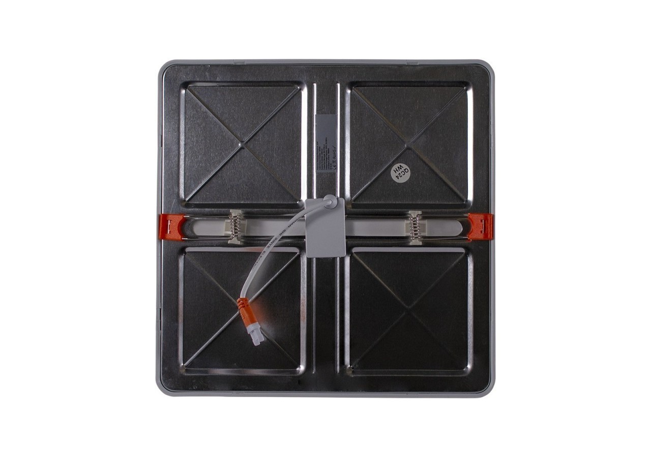 Dalle downlight LED carrée encastrée à diamètre réglable 20W - B1275-7-BF - Barcelona LED