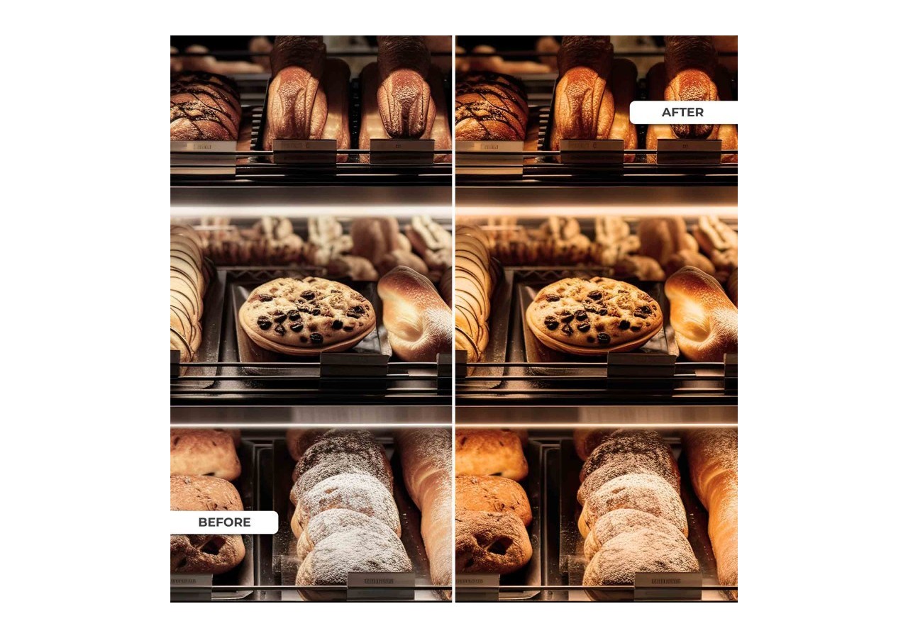 Spot LED encastrable spécial boulangerie-30W-Coupe diamètre 210 mm - B1260-1-PAN - Barcelona LED