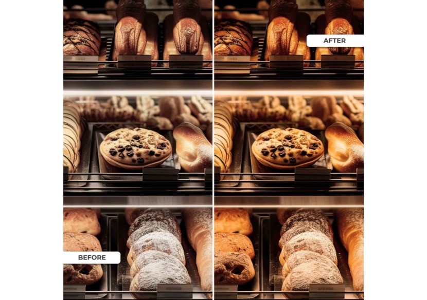 Spot LED encastrable spécial boulangerie-30W-Coupe diamètre 210 mm - B1260-1-PAN - Barcelona LED