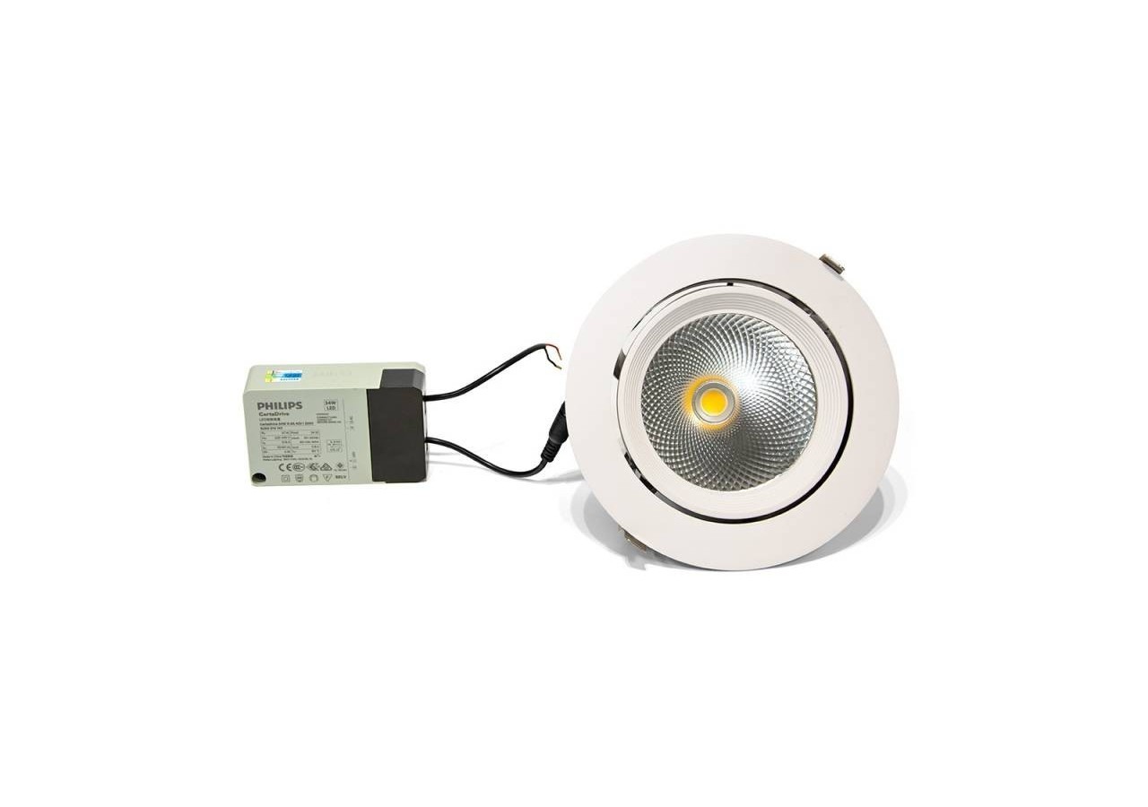 Spot LED 32W encastrable rond à bascule 3587lm - B1266-1-BF - Barcelona LED