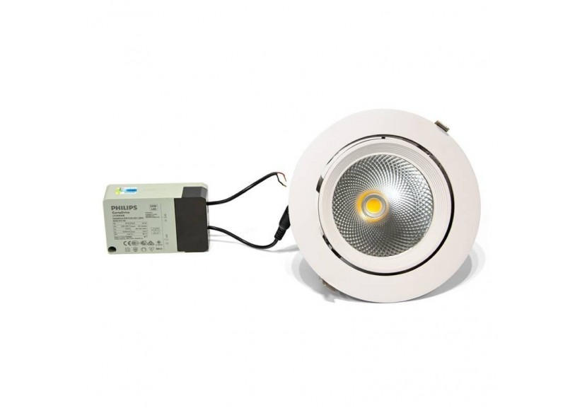 Spot LED 32W encastrable rond à bascule 3587lm - B1266-1-BF - Barcelona LED