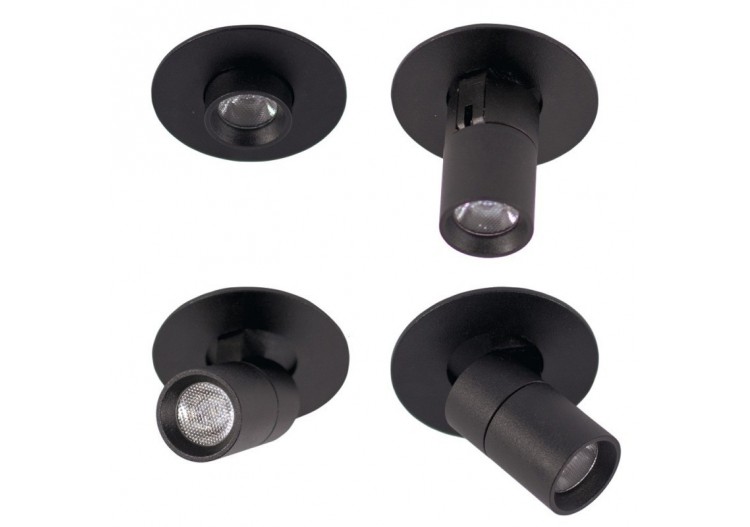 Spot LED 3W encastrable orientable - B958-NM-BN - Barcelona LED