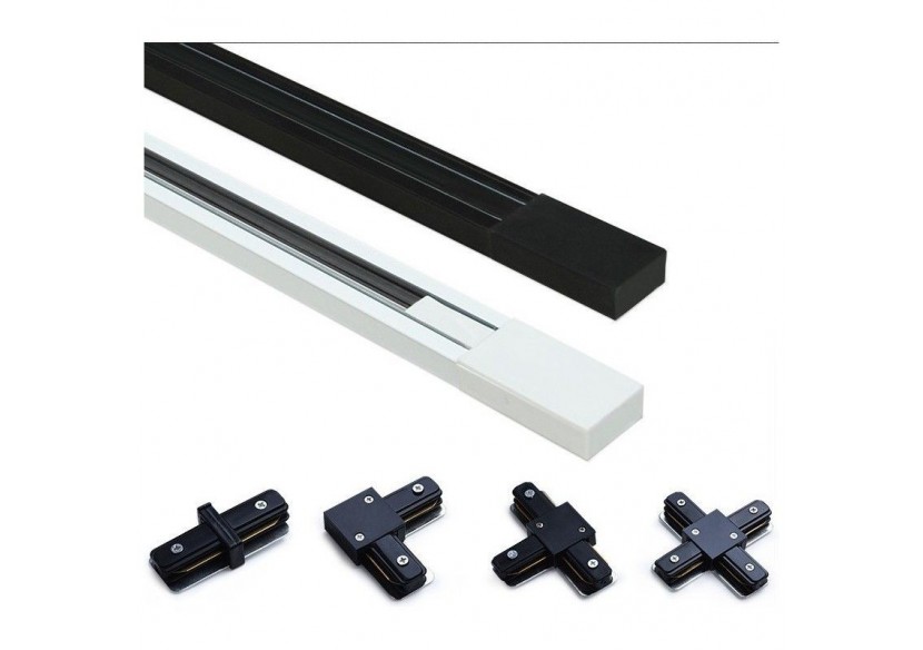 Rail monophasé en saillie pour spots LED-barre de 2m - BTM-200-B - Barcelona LED Rail monophasé en saillie pour spots LED-barre de 2m - BTM-200-B - Barcelona LED