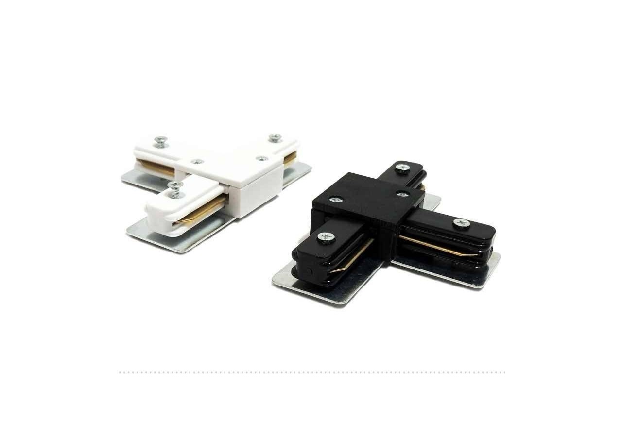 Connecteur rigide en "T" rail monophasé - BTM-GB04-B - Barcelona LED