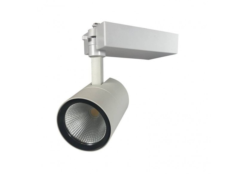 Projecteur LED sur rail monophasé spécial cosmétiques, mode et retail - B00574-B-RET-4K - Barcelona LED