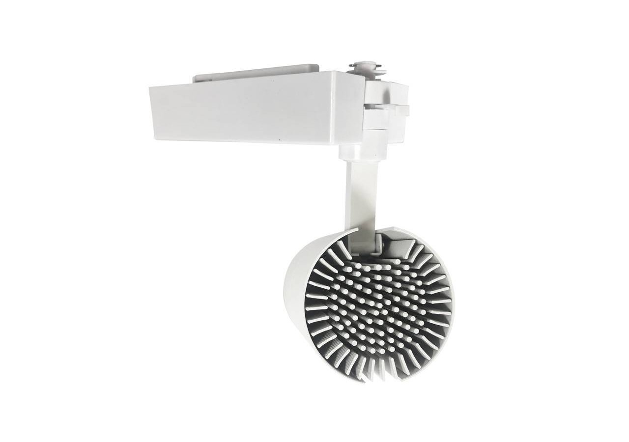 Projecteur LED sur rail monophasé spécial cosmétiques, mode et retail - B00574-B-RET-4K - Barcelona LED