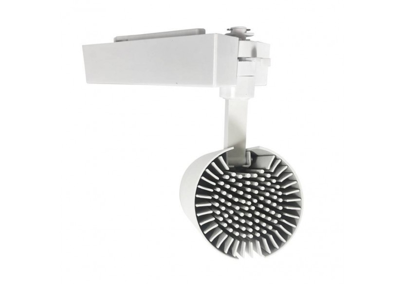 Projecteur LED sur rail monophasé spécial cosmétiques, mode et retail - B00574-B-RET-4K - Barcelona LED