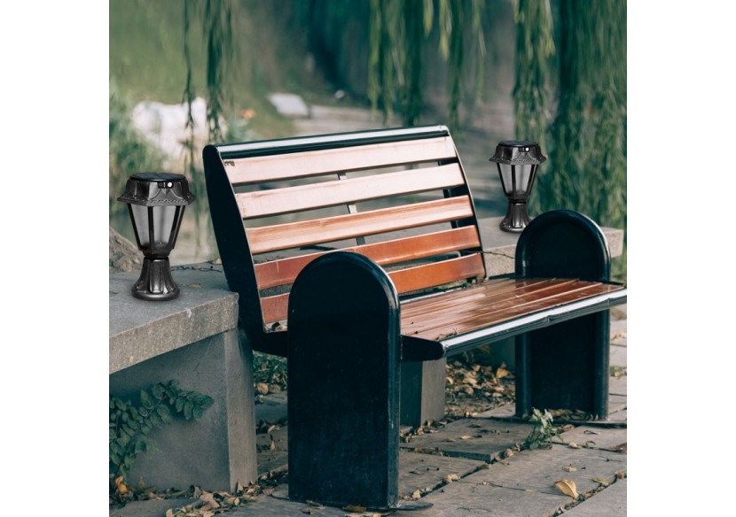 Lanterne sur pied solaire "MINILOT/ROSETTA" avec capteur PIR-3 modes de fonctionnement-CCT - R22.111.000.AFS1K - Barcelona LED