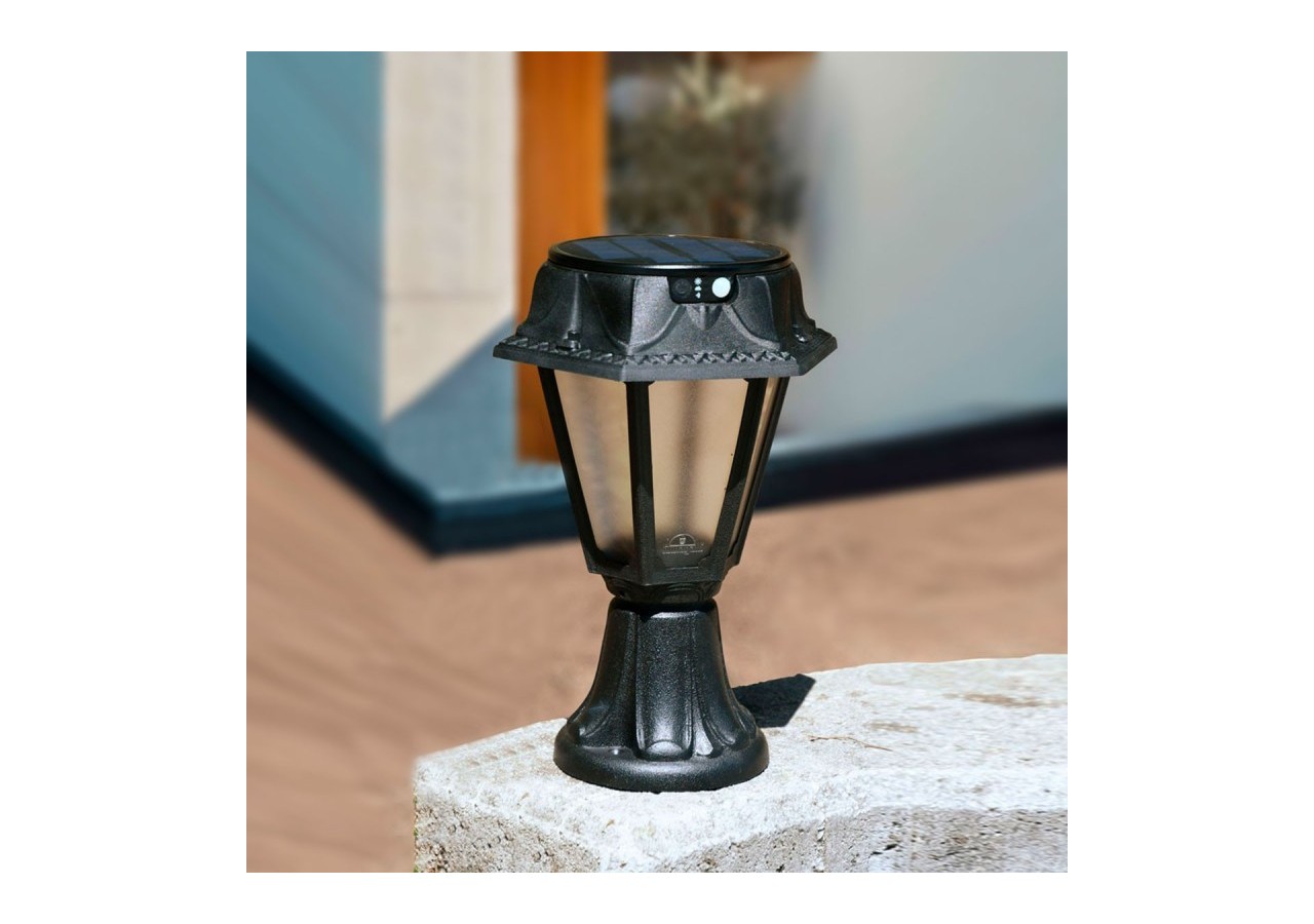 Lanterne sur pied solaire "MINILOT/ROSETTA" avec capteur PIR-3 modes de fonctionnement-CCT - R22.111.000.AFS1K - Barcelona LED