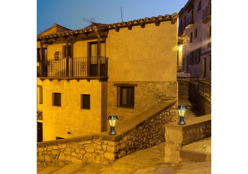 Lanterne sur pied solaire "MINILOT/ROSETTA" avec capteur PIR-3 modes de fonctionnement-CCT - R22.111.000.AFS1K - Barcelona LED