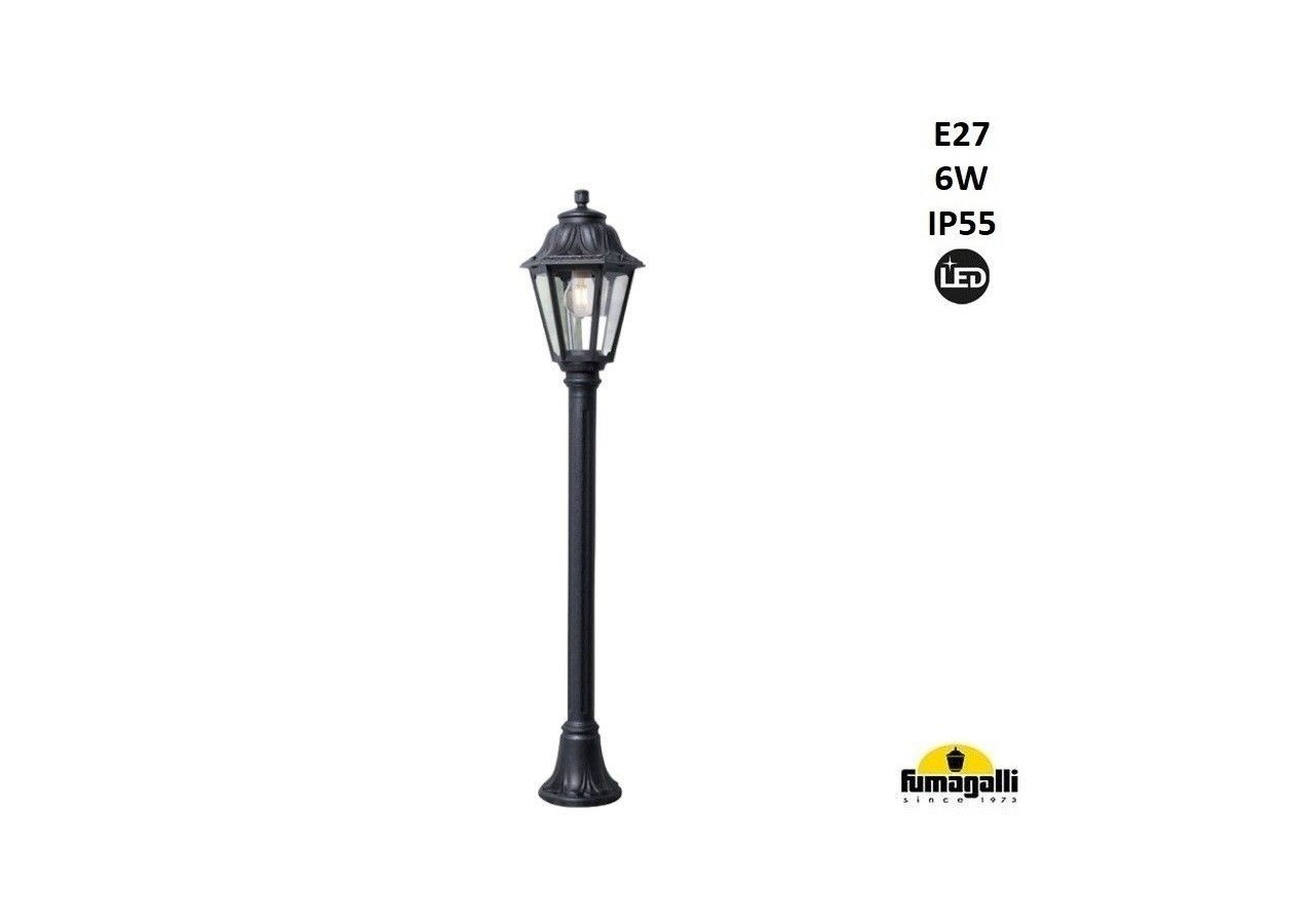 Lampadaire d'extérieur LED FUMAGALLI "MIZAR/ANNA"-110 cm-6W-E27-IP55 - E22.151.000.AXF1R - Barcelona LED