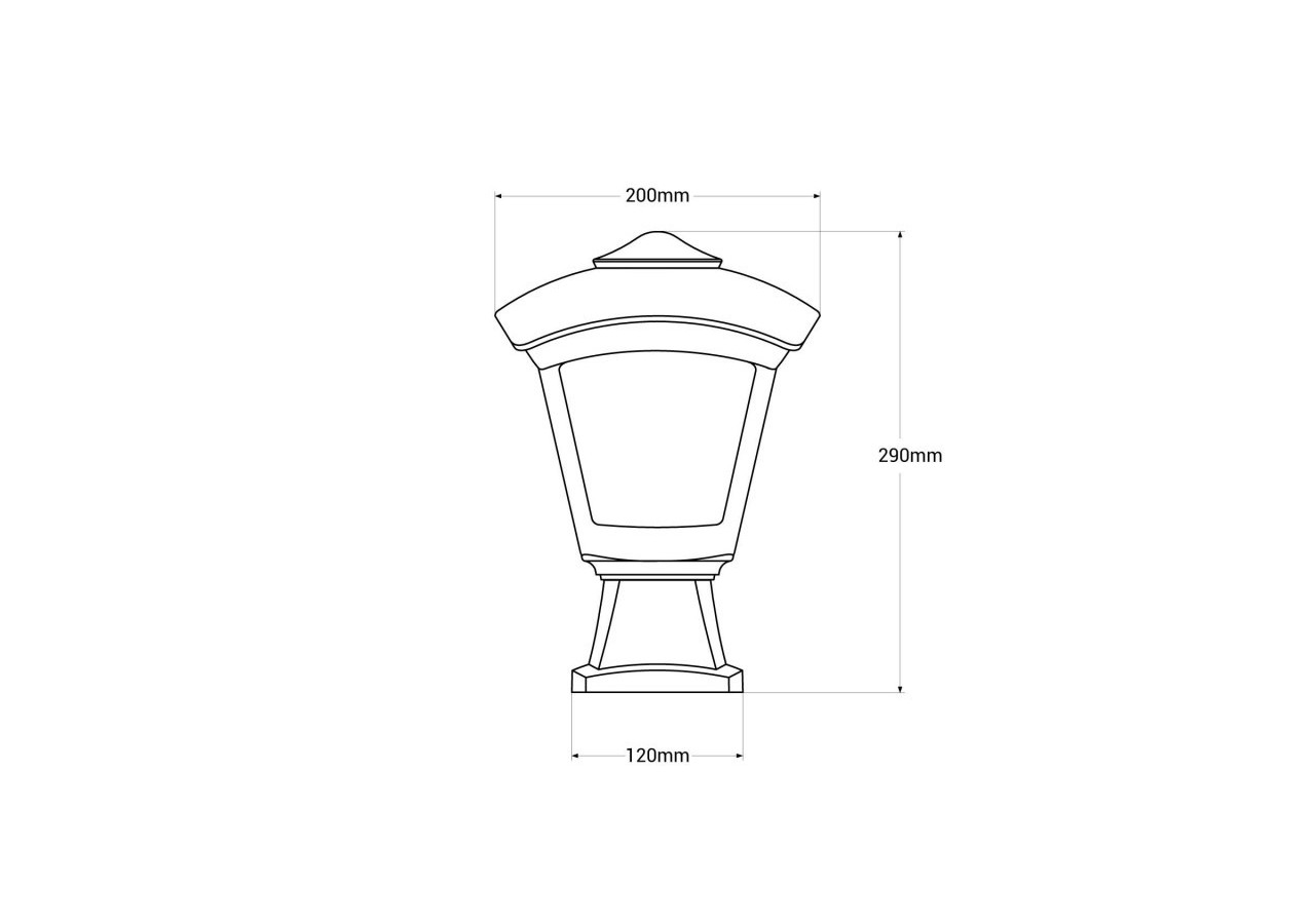 Lanterne sur pied d'extérieur FUMAGALLI "Disma/Roby"-1x E27-8,5W CCT - T20.114.000.AXE27 - Barcelona LED
