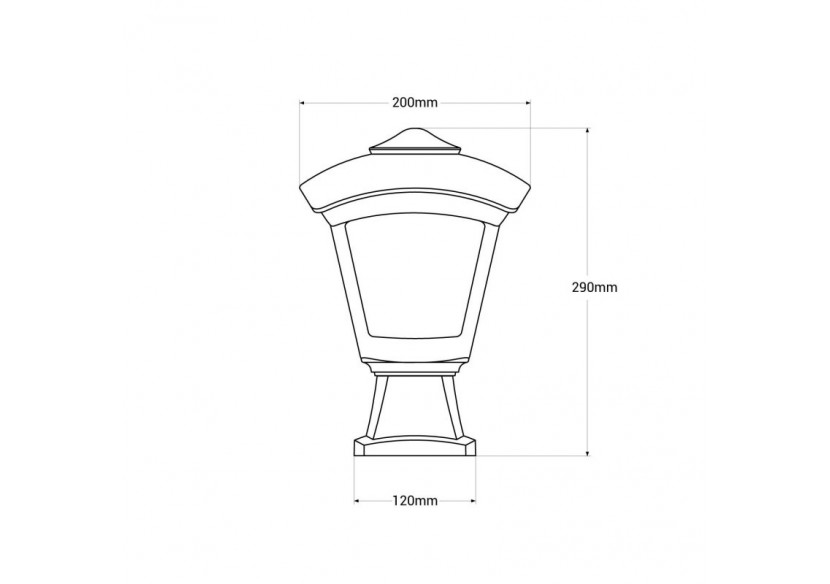 Lanterne sur pied d'extérieur FUMAGALLI "Disma/Roby"-1x E27-8,5W CCT - T20.114.000.AXE27 - Barcelona LED