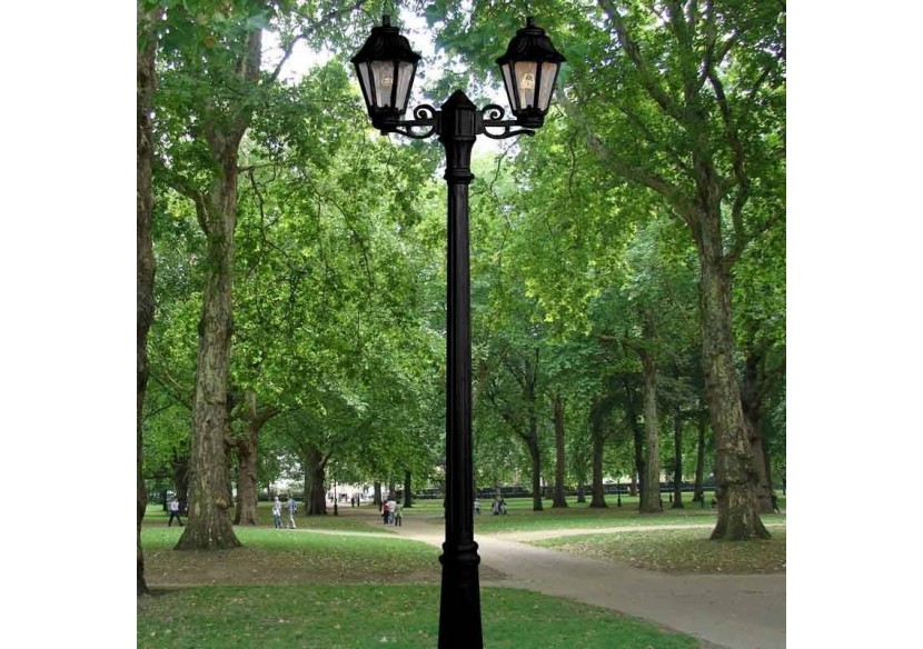 Lampadaire extérieur double FUMAGALLI "Gigi Bisso/Anna"-2x E27-CCT-IP55 - E22.156.S20.AXV1K - Barcelona LED