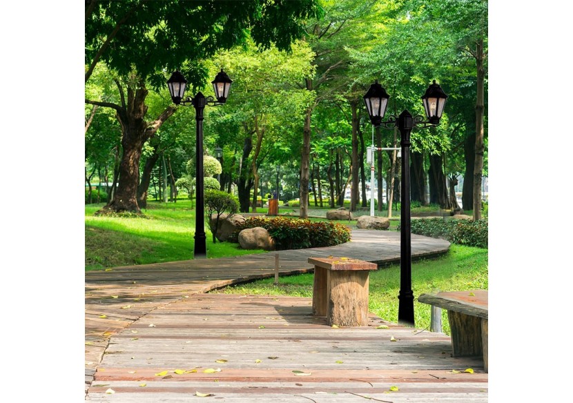 Lampadaire extérieur double FUMAGALLI "Gigi Bisso/Anna"-2x E27-CCT-IP55 - E22.156.S20.AXV1K - Barcelona LED