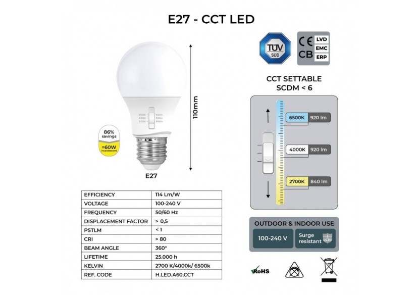 Lampadaire extérieur Fumagalli LED "GLOBO MIZAR/G250" 8.5W E27-CCT - G25.151.000.WYV1K - Barcelona LED Lampadaire extérieur Fumagalli LED "GLOBO MIZAR/G250" 8.5W E27-CCT - G25.151.000.WYV1K - Barcelona LED