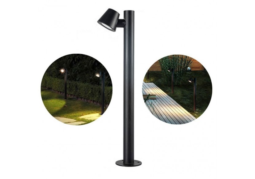 Borne en acier GU10 Max 35W IP44 - L1554-N - Barcelona LED Borne en acier GU10 Max 35W IP44 - L1554-N - Barcelona LED
