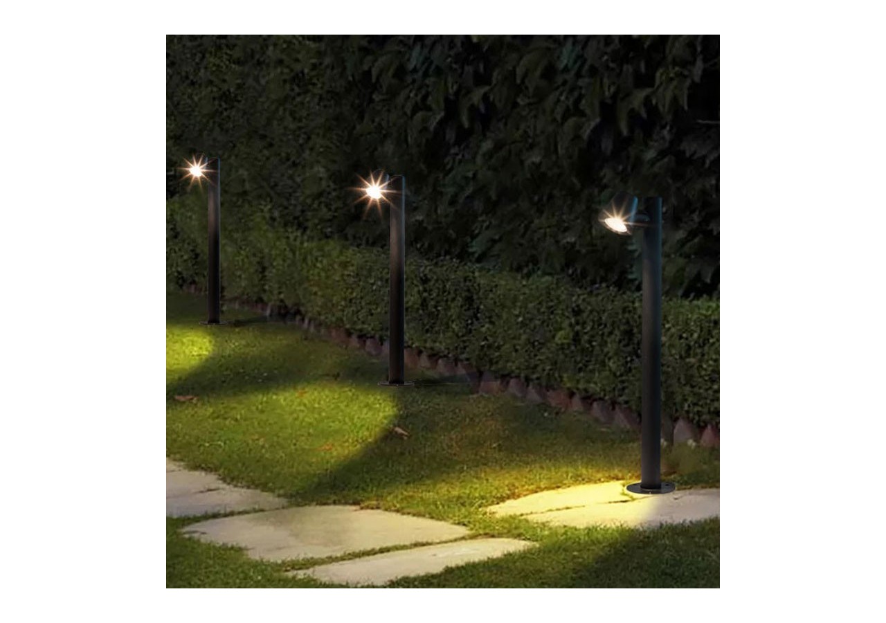 Borne en acier GU10 Max 35W IP44 - L1554-N - Barcelona LED